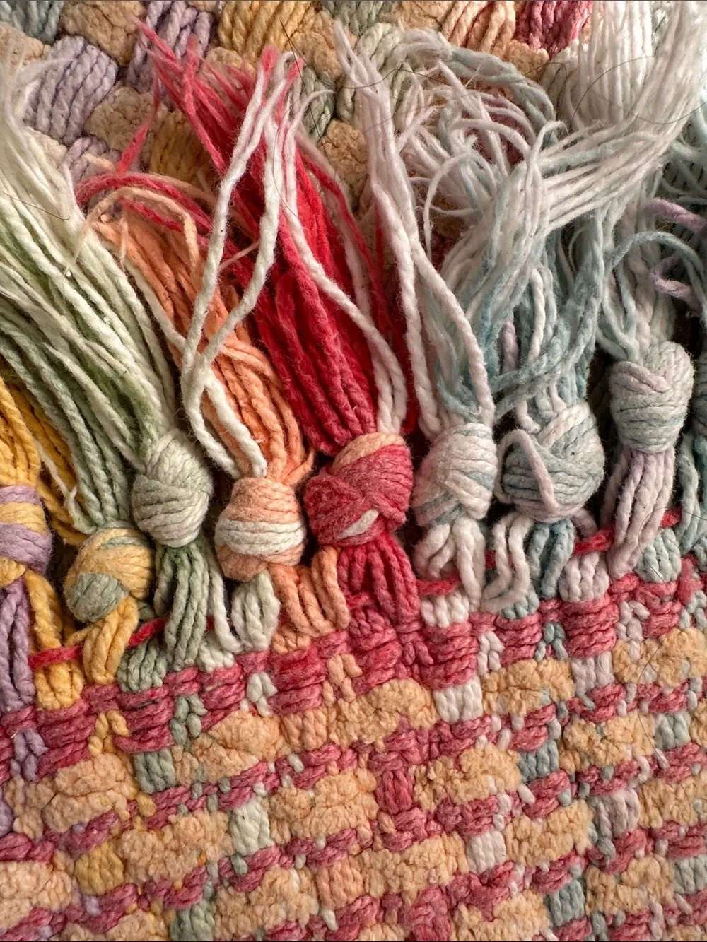 Pier 1 Imports Handwoven Pastel Cotton Accent Rug - Multicolor